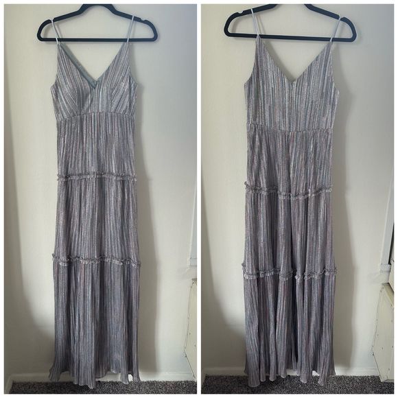 Nordstrom Metallic Multicolor Maxi Dress by Xscape - Picture 3 of 6